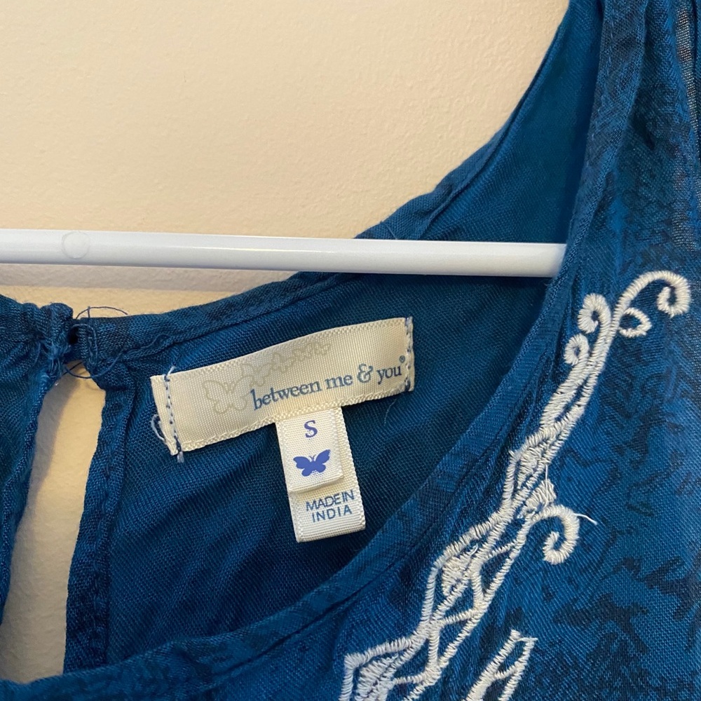 Blue Blouse Tank - Picture 2 of 3